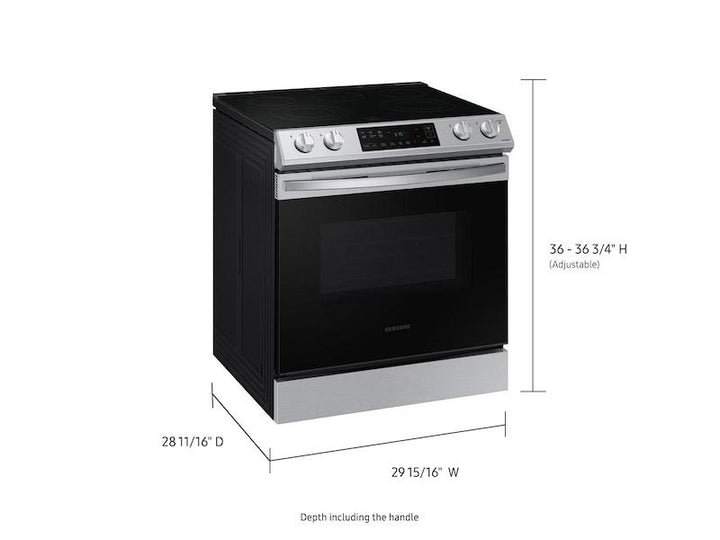 SAMSUNG NE63T8111SS 6.3 cu. ft. Smart Slide-in Electric Range in Stainless Steel