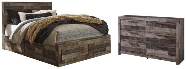 ASHLEY FURNITURE PKG003304 Queen Panel Bed With 6 Storage Drawers With Dresser