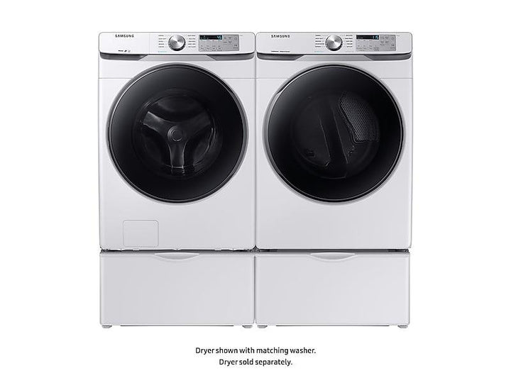 SAMSUNG DVG45R6100W 7.5 cu. ft. Gas Dryer with Steam Sanitize+ in White