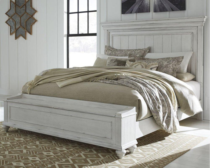 ASHLEY FURNITURE B777B9 Kanwyn King Panel Bed With Storage Bench