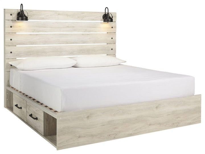 ASHLEY FURNITURE PKG003025 King Panel Bed With 4 Storage Drawers With Dresser