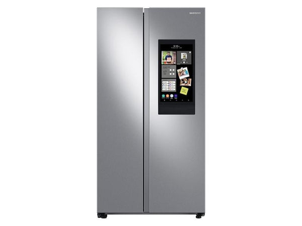 SAMSUNG RS28A5F61SR 27.3 cu. ft. Smart Side-by-Side Refrigerator with Family Hub TM in Stainless Steel