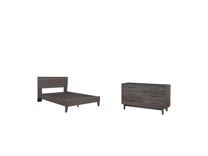 ASHLEY FURNITURE PKG008850 Queen Panel Headboard With Dresser