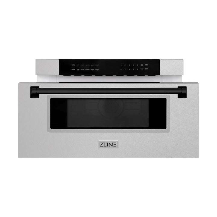 ZLINE KITCHEN AND BATH MWDZ30SSCB ZLINE Autograph Edition 30" 1.2 cu. ft. Built-In Microwave Drawer in Fingerprint Resistant Stainless Steel with Accents Color: Champagne Bronze