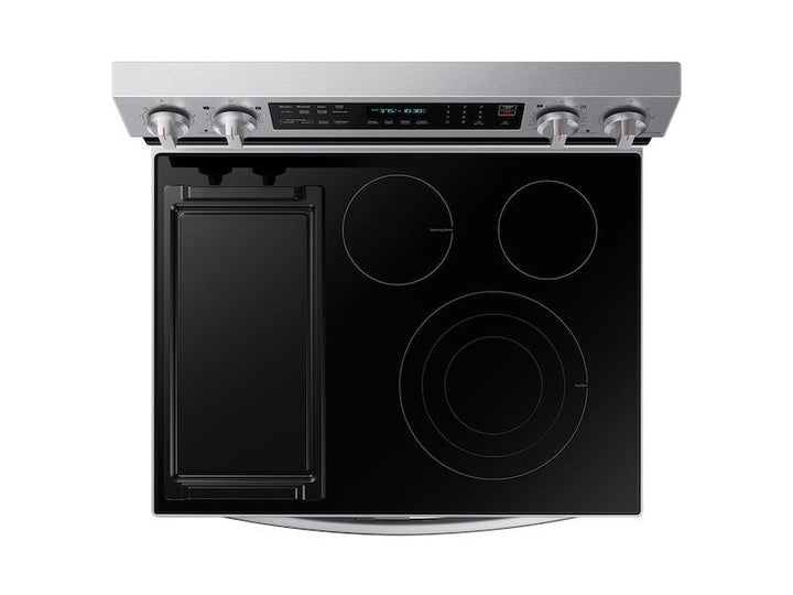 SAMSUNG NE63A6751SS 6.3 cu. ft. Smart Freestanding Electric Range with Flex Duo TM , No-Preheat Air Fry & Griddle in Stainless Steel