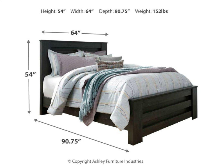 ASHLEY FURNITURE PKG003995 King/california King Panel Headboard With Mirrored Dresser and 2 Nightstands