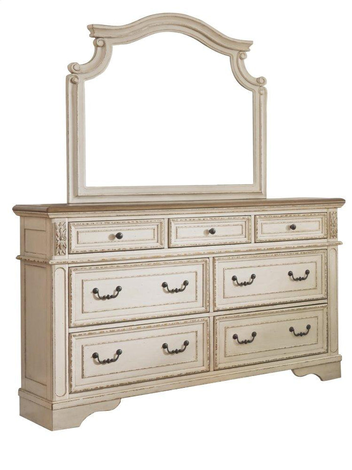 ASHLEY FURNITURE PKG006653 California King Sleigh Bed With Mirrored Dresser, Chest and Nightstand