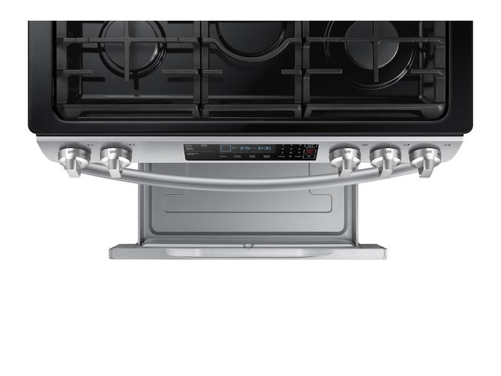 SAMSUNG NX58R9311SS 5.8 cu. ft. 5 Burner Slide-in Gas Range in Stainless Steel