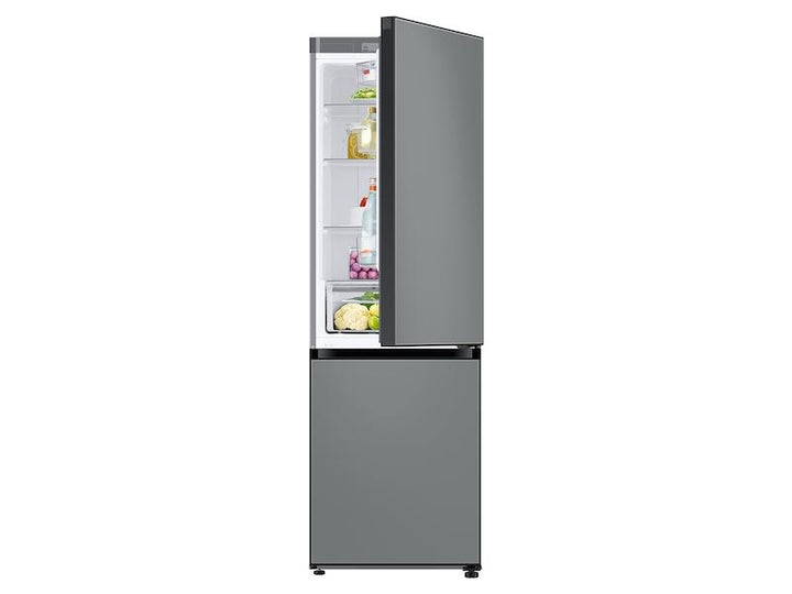 SAMSUNG RB12A300631 12.0 cu. Ft. Bespoke Bottom Freezer Refrigerator with Flexible Design in Grey Glass