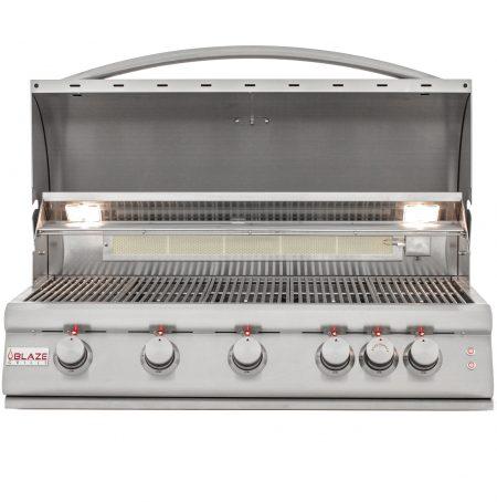 BLAZE GRILLS BLZ5LTE2NG Blaze 40 Inch 5-Burner LTE Gas Grill with Rear Burner and Built-in Lighting System, With Fuel Type - Natural Gas