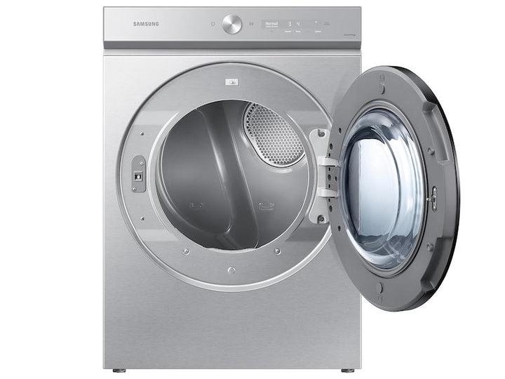 SAMSUNG DVE53BB8700TA3 Bespoke 7.6 cu. ft. Ultra Capacity Electric Dryer with Super Speed Dry and AI Smart Dial in Silver Steel