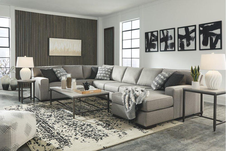 ASHLEY FURNITURE 41902S8 Marsing Nuvella 5-piece Sectional With Chaise