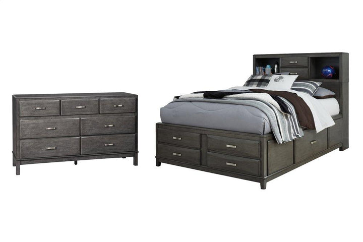 ASHLEY FURNITURE PKG005061 Full Storage Bed With 7 Storage Drawers With Dresser