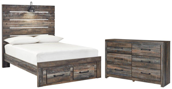 ASHLEY FURNITURE PKG003356 Full Panel Bed With 2 Storage Drawers With Dresser