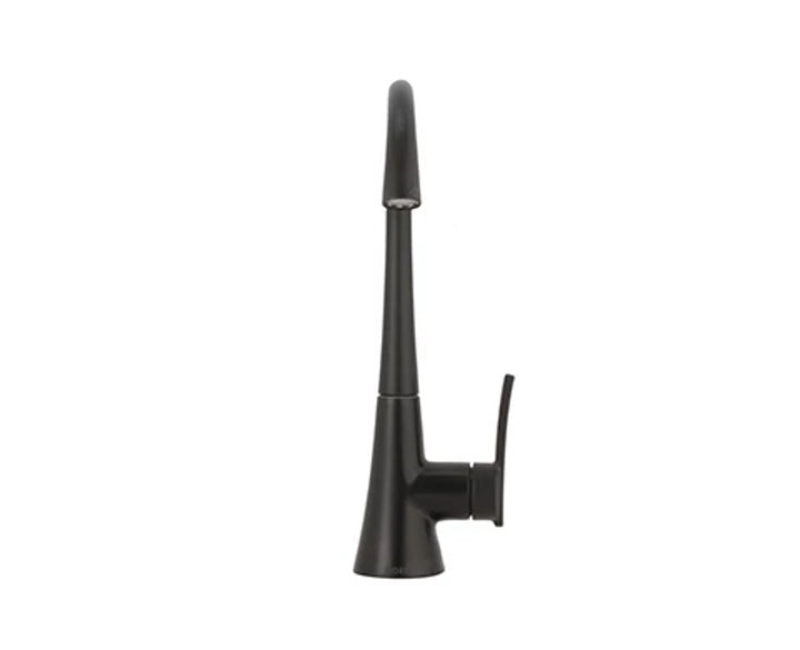 MOEN S5535BL Matte black one-handle high arc beverage faucet