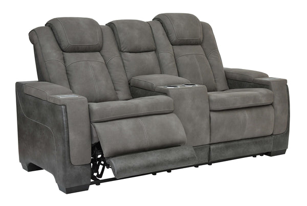 ASHLEY FURNITURE 2200418 Next-gen Durapella Power Reclining Loveseat With Console