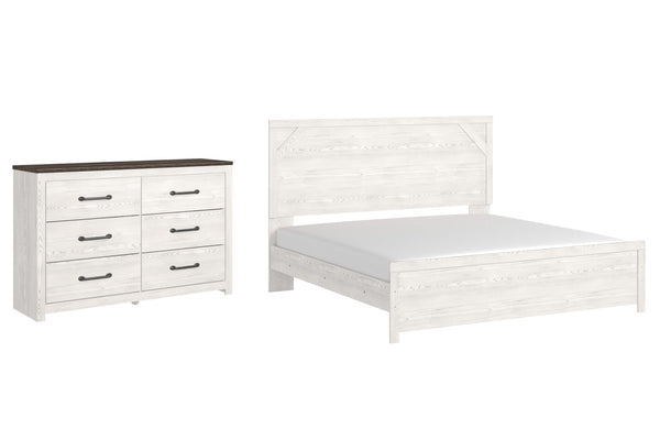 ASHLEY FURNITURE PKG009370 King Panel Bed With Dresser