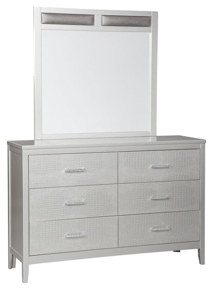 ASHLEY FURNITURE PKG005848 Full Panel Bed With Mirrored Dresser and 2 Nightstands