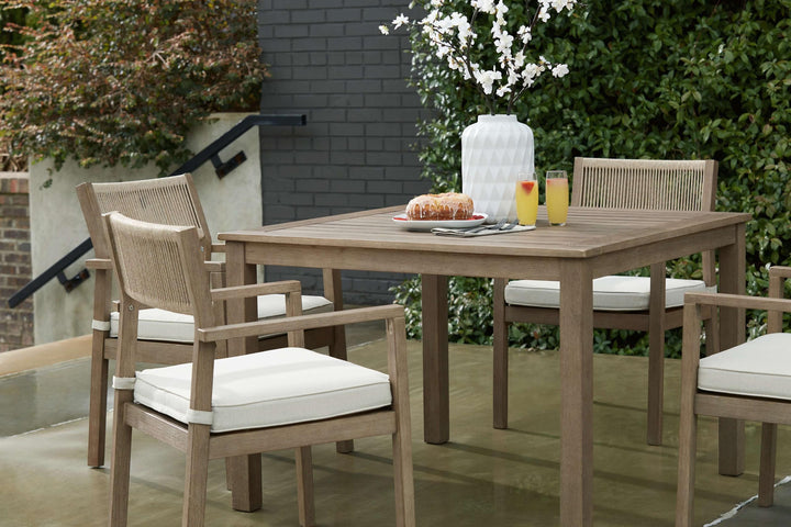 ASHLEY FURNITURE PKG013829 Outdoor Dining Table and 4 Chairs