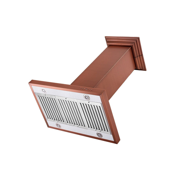 ZLINE KITCHEN AND BATH 8KL3IC36 ZLINE 36" Designer Series Copper Island Mount Range Hood