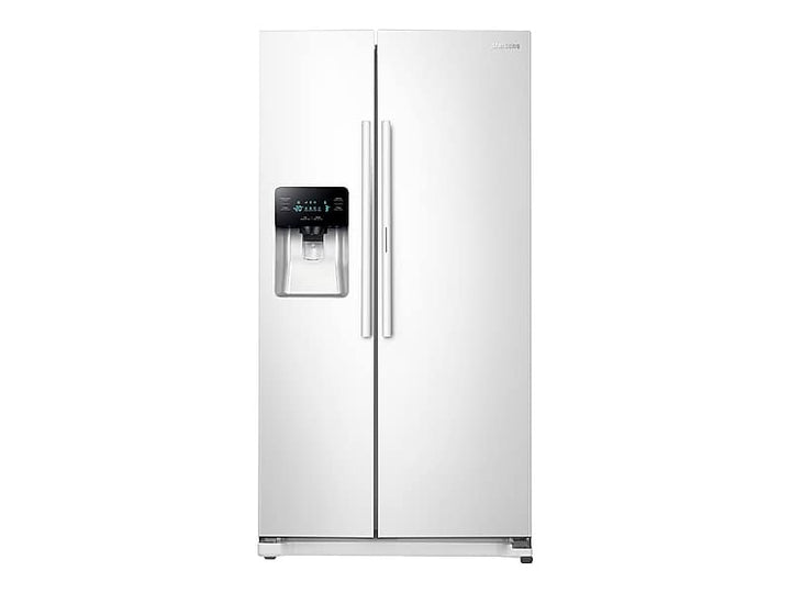 SAMSUNG RH25H5611WW 25 cu. ft. Food Showcase Side-by-Side Refrigerator with Metal Cooling in White