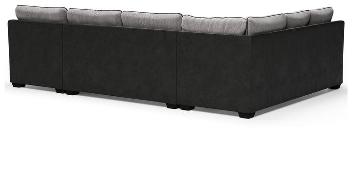 ASHLEY FURNITURE 55003U2 Bilgray 3-piece Sectional With Ottoman