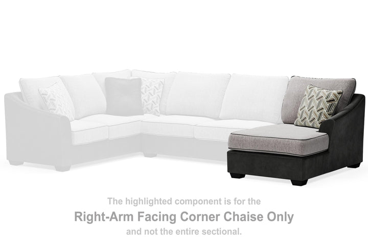 ASHLEY FURNITURE 5500317 Bilgray Right-arm Facing Corner Chaise