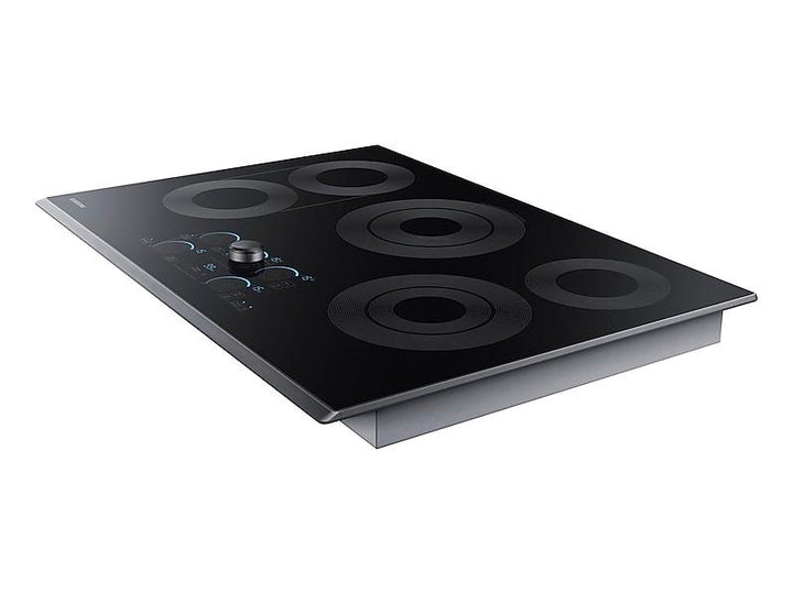 SAMSUNG NZ30K7570RG 30" Smart Electric Cooktop with Sync Elements in Black Stainless Steel