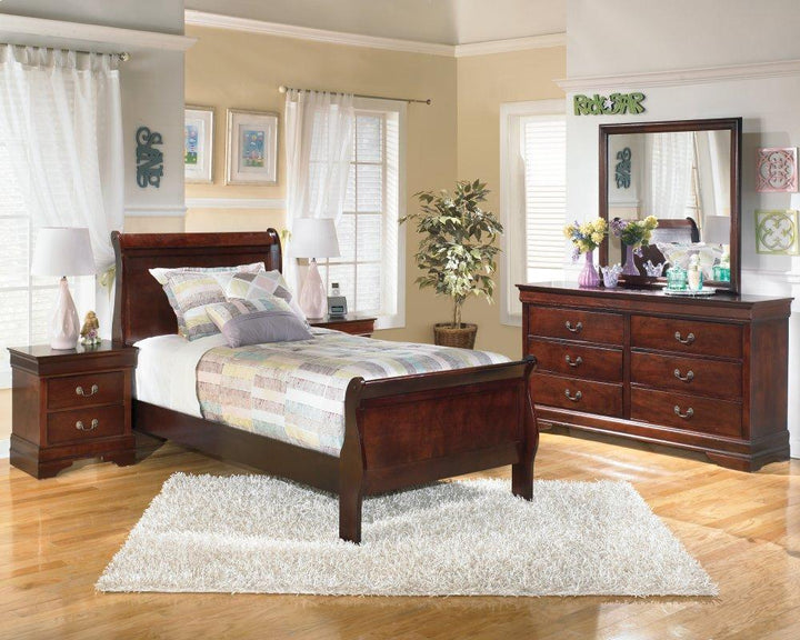 ASHLEY FURNITURE PKG000508 Twin Sleigh Bed With 2 Nightstands