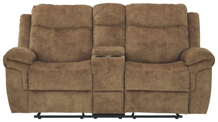 ASHLEY FURNITURE 8230494 Huddle-up Glider Reclining Loveseat With Console