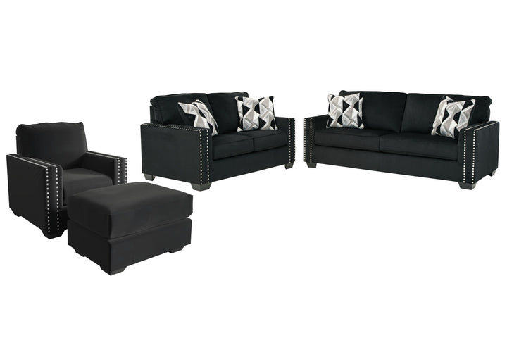 ASHLEY FURNITURE PKG008943 Sofa, Loveseat, Chair and Ottoman