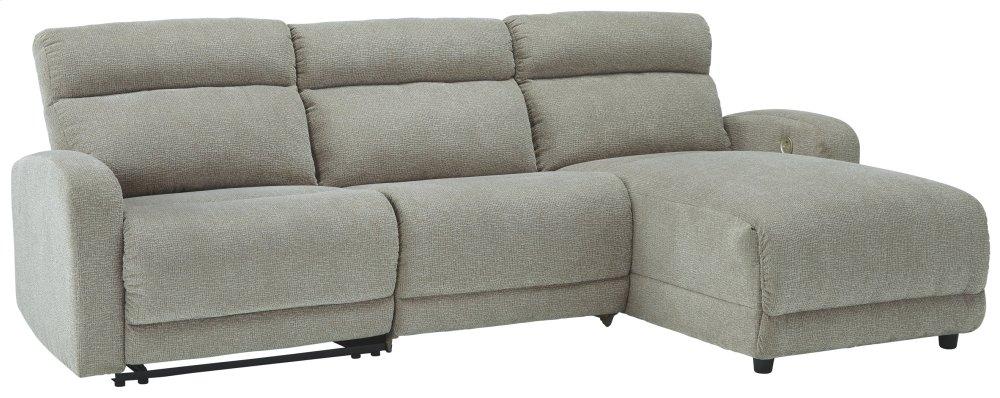 ASHLEY FURNITURE 54405S4 Colleyville 3-piece Power Reclining Sectional With Chaise