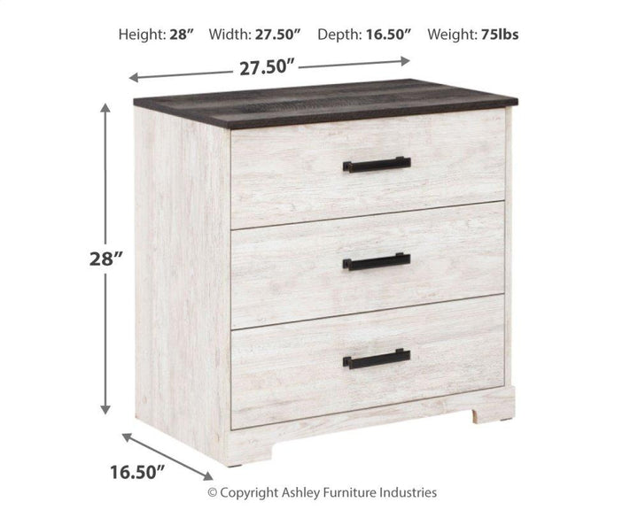 ASHLEY FURNITURE PKG009341 Full Panel Headboard With Dresser and 2 Nightstands