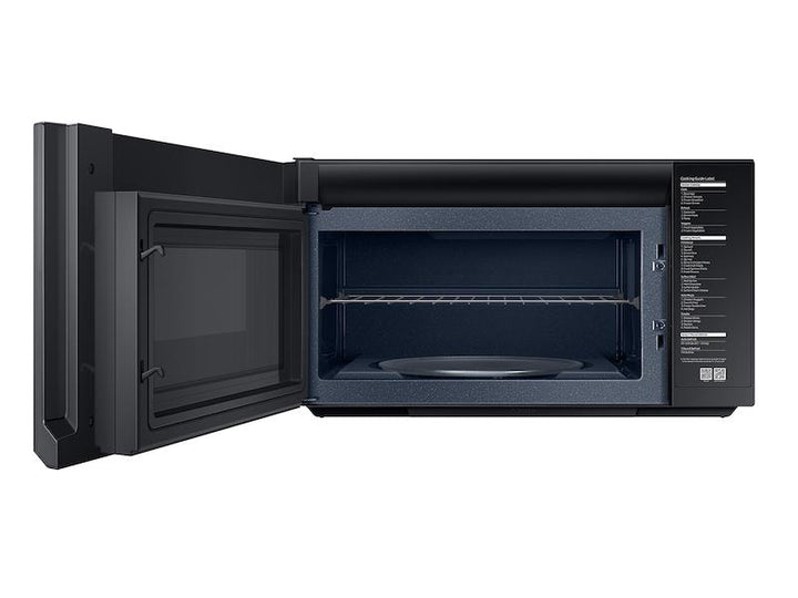 SAMSUNG ME21B706B12 Bespoke Over-the-Range Microwave 2.1 cu. ft. with Sensor Cooking in White Glass