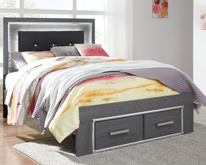 ASHLEY FURNITURE PKG003613 Full Panel Bed With 2 Storage Drawers With Mirrored Dresser