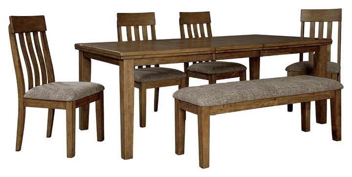 ASHLEY FURNITURE PKG002067 Dining Table and 4 Chairs and Bench