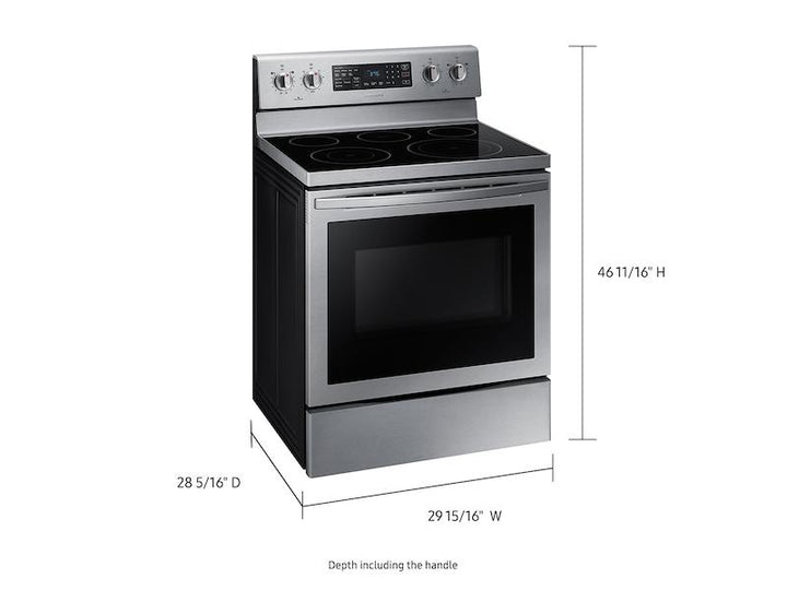 SAMSUNG NE59T7511SS 5.9 cu. ft. Freestanding Electric Range with Air Fry and Convection in Stainless Steel