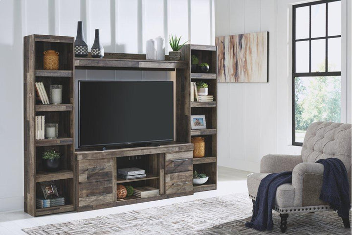 ASHLEY FURNITURE EW0200W6 Derekson 4-piece Entertainment Center