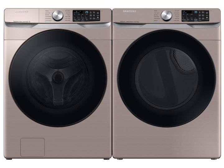 SAMSUNG DVE45B6300C 7.5 cu. ft. Smart Electric Dryer with Steam Sanitize+ in Champagne