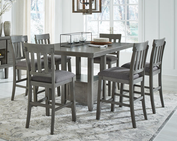 ASHLEY FURNITURE PKG010489 Counter Height Dining Table and 6 Barstools