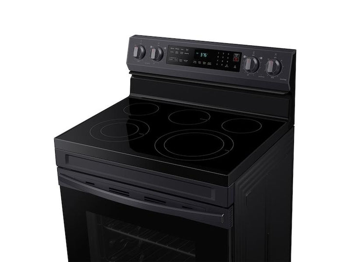 SAMSUNG NE63A6511SG 6.3 cu. ft. Smart Freestanding Electric Range with No-Preheat Air Fry & Convection in Black Stainless Steel