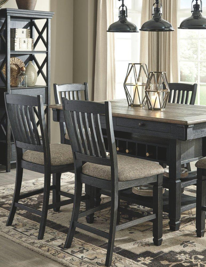 ASHLEY FURNITURE PKG000399 Counter Height Dining Table and 4 Barstools