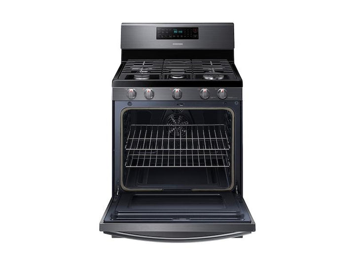 SAMSUNG NX58T7511SG 5.8 cu. ft. Freestanding Gas Range with Air Fry and Convection in Black Stainless Steel