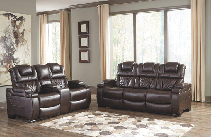 ASHLEY FURNITURE 7540718 Warnerton Power Reclining Loveseat With Console