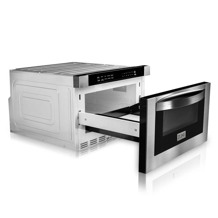 ZLINE KITCHEN AND BATH 4KPRARH30MWDWV ZLINE 30" Kitchen Package with Stainless Steel Dual Fuel Range, Range Hood, Microwave Drawer and Tall Tub Dishwasher