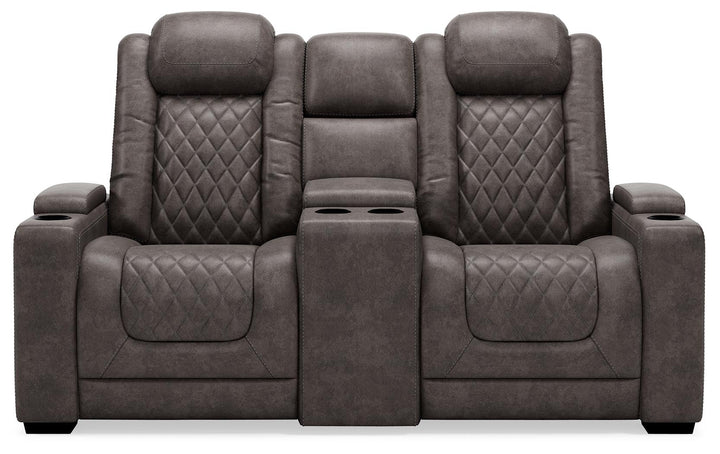 ASHLEY FURNITURE 9300318 Hyllmont Power Reclining Loveseat With Console