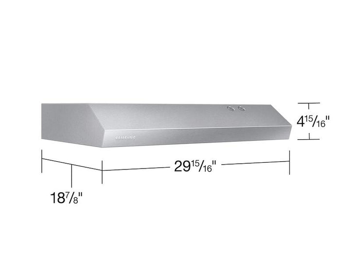 SAMSUNG NK30B3000US 30" Under Cabinet Hood in Stainless Steel