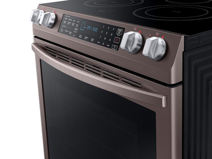 SAMSUNG NE58R9431ST 5.8 cu. ft. Slide-In Electric Range in Tuscan Stainless Steel