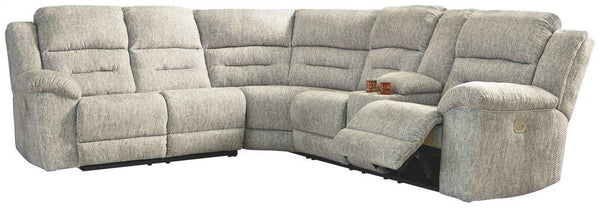 ASHLEY FURNITURE 51802S2 Family Den 3-piece Power Reclining Sectional