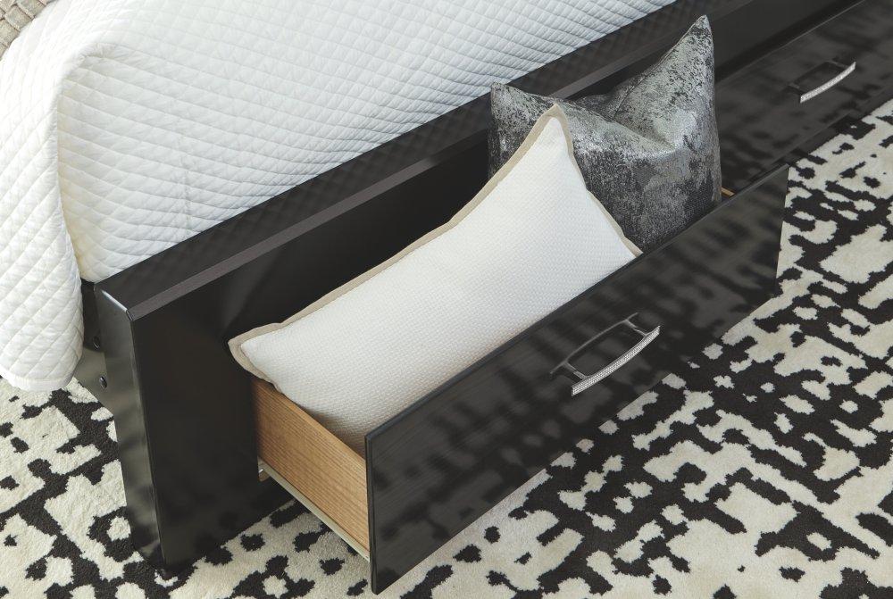 ASHLEY FURNITURE B304B9 Starberry King Panel Bed With 2 Storage Drawers